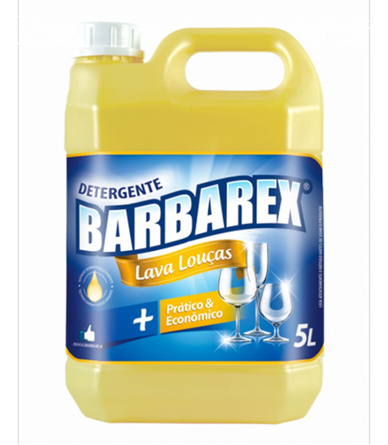 Detergente Para Lava-louças Barbarex Líquido Em Galão 5000 Ml