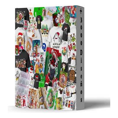 Mega Pack Navideño Para Tazas, Playeras, Cojines, Morrales. | Meses sin interés