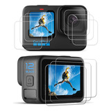 Protector De Pantalla Y Lente 9h Para Gopro Hero 12/11/10/9