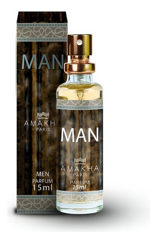 Perfume Man Amakha Paris 15ml Excelente P/bolso Men