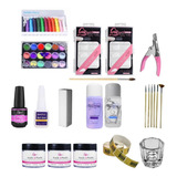 Kit Uñas Acrilicas Profesional Completo, Manicure