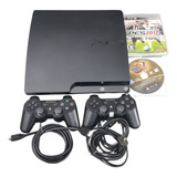 Sony Playstation 3 Slim 120gb Standard Cor  Charcoal Black