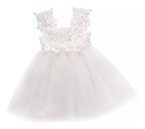 Vestido Niña Bebé Formal Flores Tutu Ocasion Fiesta Bautizo