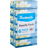 Finetouch Panuelos Faciales Suaves De 2 Capas, Caja De 130 U