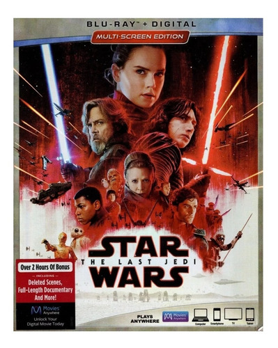 Star Wars Episodio 8 Los Ultimos Jedi The Last Jedi Blu-ray