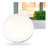 Lampara Sobreponer Panel Circular 18w Luz Cálida 20cm Lumek