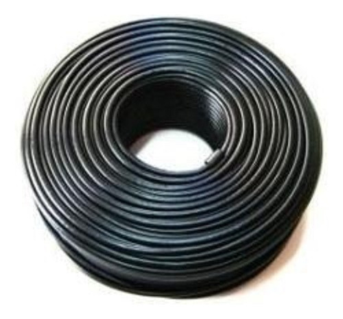 Cable Coaxial Negro Rg6 X Rollo De 100 Mt Parabólica Tv Tdt