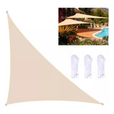 Pantalla De Sombreado Triangular Al 95% Para Jardín De 3 X 3