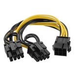 Cable Adaptador Splitter 6 Pin A 2x 8 (6+2) Pcie Mineria Rig