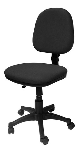 Silla Escritorio Lizza Media Contac Negro Sin Brazos