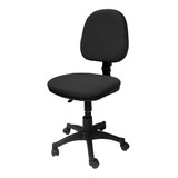 Silla Escritorio Lizza Media Contac Negro Sin Brazos