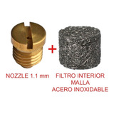 Nozzle Esprea 1.1 Mm + Filtro Malla Acero Inoxidable Espuma