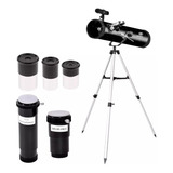 Telescópio 114mm Refletor Astronomico E Terrestre Greika 900 Cor Preto