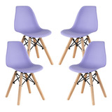 Set De Sillas Infantiles Etapa Preescolar Con Diseño Eames 