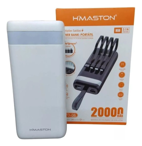 Power Bank  Carregador Portátil 20.000mah Hmaston 