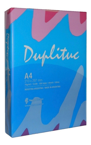 Resma A4 De 70gr Duplituc Envios Papelera Grafipel