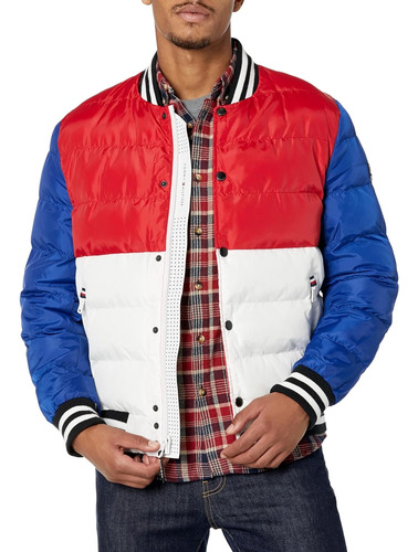 Chamarra Original Tommy Hilfiger Hombre Acolchada Casual Uni