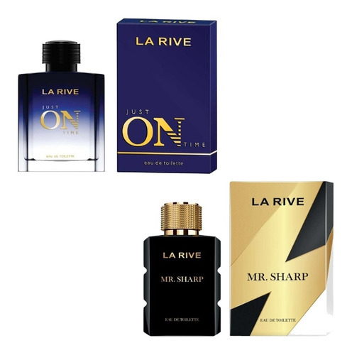 Kit 2 Perfumes Masculinos La Rive Just On Time + Mr Sharp