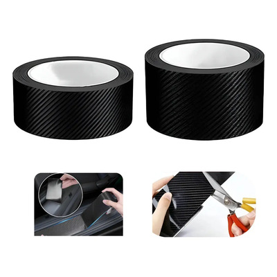 Cinta Fibra Carbono Embellecedores Estribos 7cm*10m+5cm*10m