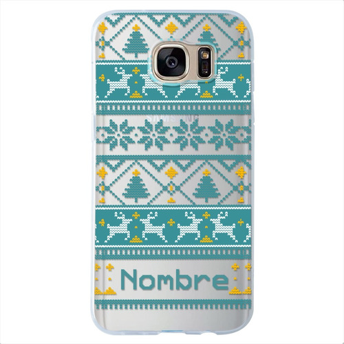 Funda Para Galaxy Ugly Sweater Navidad Personalizada Nombres