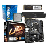 Kit Placa Mãe H510m + Intel G6400 + Men 16gb + Ssd 512 