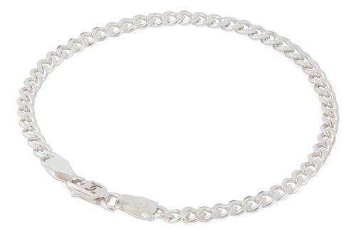 Pulsera Cubana 5 Mm Plata 925 Brazalete Hombre Caja Regalo