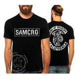 Camisa Camiseta Samcro Sons Of Anarchy Frente E Costas