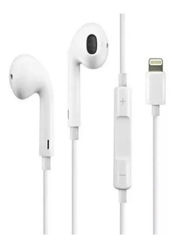 Earpods C/ Conector De Fone De Ouvido Lightning Lacrado E Nf