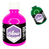 10 Maquillaje Glow Artistico 250cc Teatral Metal Fluo Color