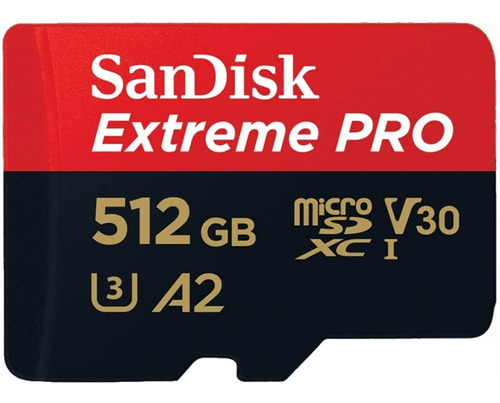 Memoria Micro Sd 512gb Sandisk Extreme Pro 4k C10 U3 170mb/s