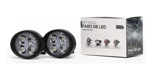 Par Luces Moto 4 Led Exploradoras Direccionales Auxiliar X2