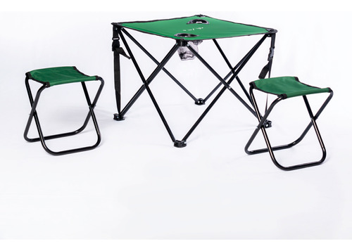 Set Mesa Plegable Camping Infantil + 2 Bancos. Gravedad X