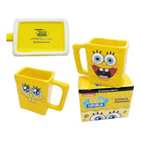 Caneca Formato Bob Esponja Calça Quadrada Original Presente