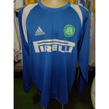 Camisa Palmeiras Goleiro Original 2006 Pirelli Azul 