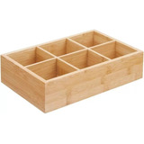 Caja Organizadora De Bamboo Caja De Te Organizador Baño