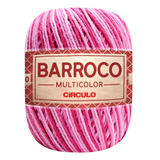 Barbante Barroco Multicolor 6 Fios 400gr Linha De Crochê Cor Merlot