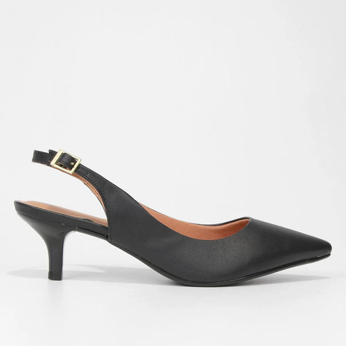 Scarpin Vizzano Slingback Salto Baixo Feminino Original