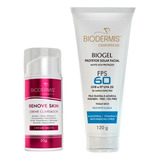 Kit Renove Skin + Protetor Biogel 60 Fps Trata Melasma