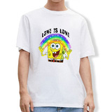 Playera Personalizable Bob Esponja Lgbtq Love Is Love