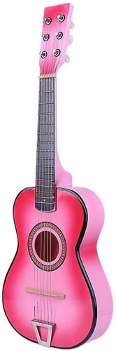 Guitarra Acústica De Madera, Instrumento Musical Para Niños