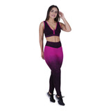 Calça Legging Fitness Feminina Cintura Alta Jacquard Degrade