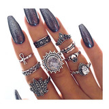 Set Por 9 Anillos Vintage