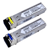 Mini Gbic Sfp 1000base-bx Bidi 20km Lc Sm Dom Miljet Kit Par