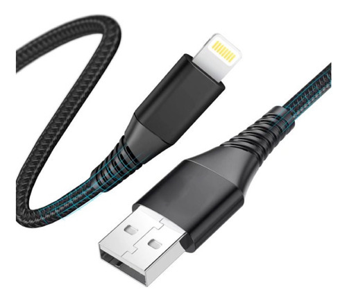 Cable Usb Reforzado Compatible iPhone iPad Car Play Premium