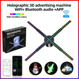 Proyector De Holograma 3d P50, Ventilador Con Wifi, Control