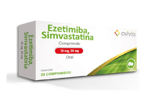 Avivia Ezetimiba Simvastatina 10mg/ 20mg Oral 28 Comprimidos