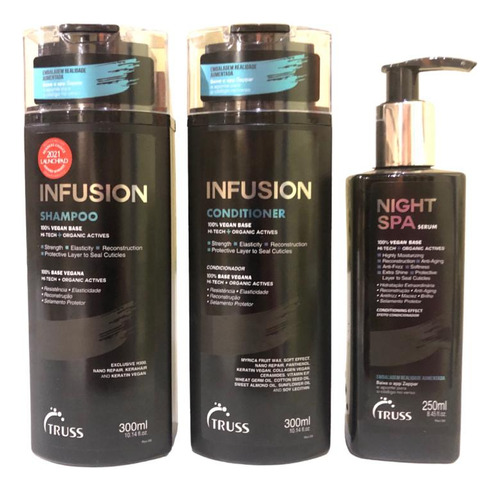 Truss Infusion Shampoo Condici 300ml +night Spa Sérum 250ml