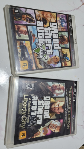 Coleção Gta 4 E 5 Grand Theft Auto Iv E V Ps3 Cds Físicos 