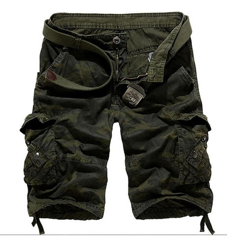 Pantalones Cortos De Combate Camo Army Cargo For Hombre Cam