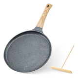 Panela De Crepe Revestida Antiaderente De 24 Cm